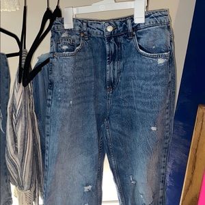 straight cut jeans